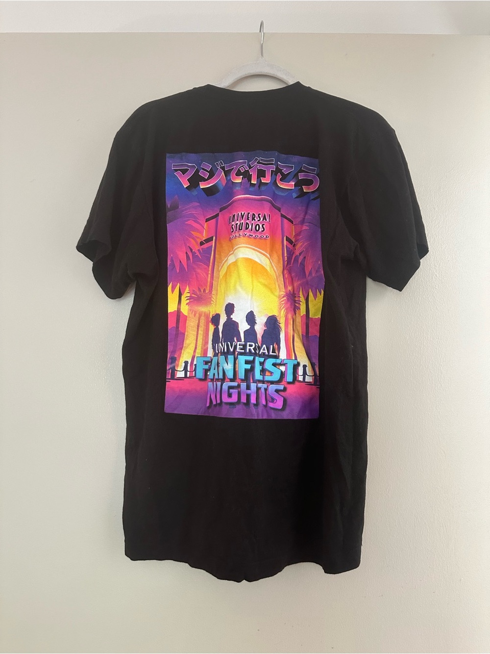 Universal Black Short-Sleeve Fan Fest Nights Graphic Tee